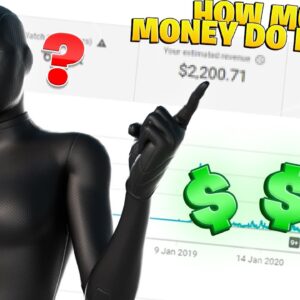 How Much Money Do I Make As A Small Fortnite Youtuber?
