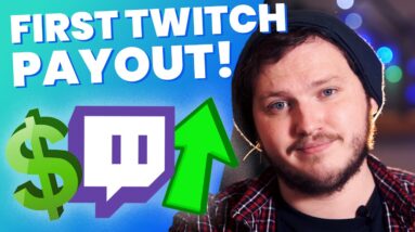 How Much Money Do Small Twitch Streamers Make? - First Twitch Payout!