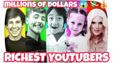 How much money do youtubers make | richest youtubers of 2021 | #youtube #millionaires #mrbeast