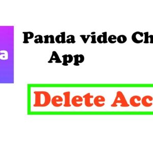 panda video chat app delete account | how to delete accoubt on panda app