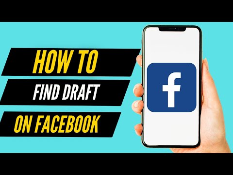 How To Find Draft on Facebook App (2022)