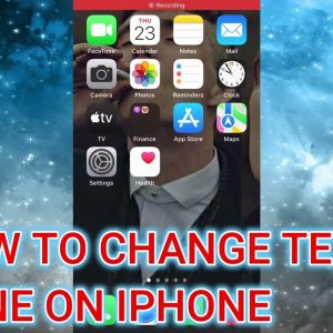 HOW TO CHANGE TEXT TONE ON IPHONE