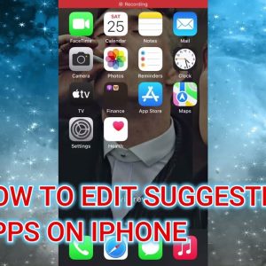 HOW TO EDIT SUGGESTED APPS ON IPHONE
