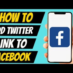 How To Add Twitter Link To Facebook