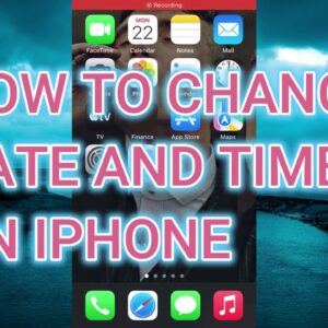 HOW TO CHANGE DATE AND TIME ON IPHONE(Iphone Tutorial)