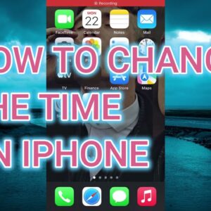 HOW TO CHANGE THE TIME ON IPHONE(Iphone Tutorial)