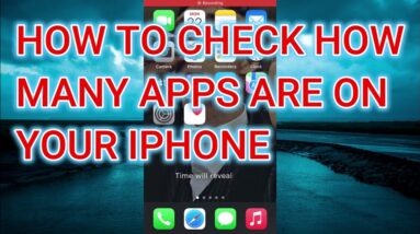 HOW TO CHECK HOW MANY APPS ARE ON YOUR IPHONE(Iphone Tutorial)