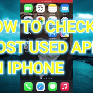 HOW TO CHECK MOST USED APPS ON IPHONE( Iphone Tutorial)