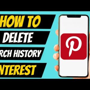 How To Delete Search History on Pinterest (New)