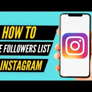 How to Hide Followers List on Instagram (2022)