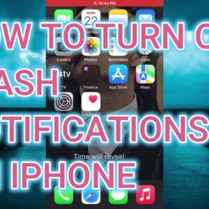HOW TO TURN OFF FLASH NOTIFICATIONS FOR IPHONE(Iphone Tutorial)