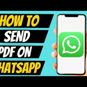 How To Send PDF Using WhatsApp