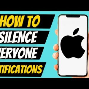 How To Silence Everyone Notifications Except One Person