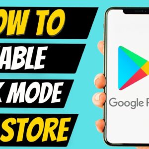 How To Enable Dark Mode On Play Store (SIMPLE)