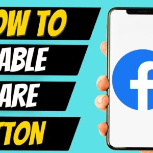 How To Enable Share Option Button On Facebook 2022