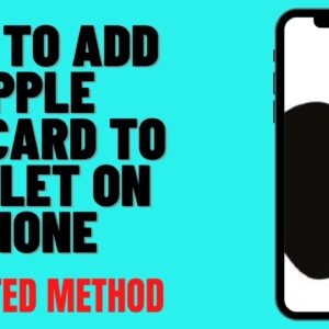 HOW TO ADD APPLE GIFTCARD TO WALLET ON IPHONE