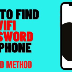 HOW TO FIND WIFI PASSWORD ON IPHONE