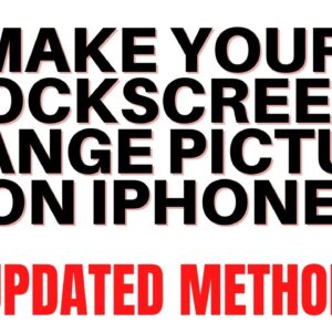 HOW TO MAKE YOUR LOCKSCREEN CHANGE PICTURE ON IPHONE