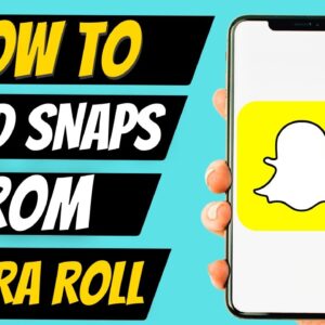 How to Send Photo/Video As Snaps on Snapchat | Send From Camera Roll As Normal Snap