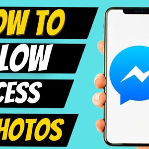 How To Allow messenger Access To Photos