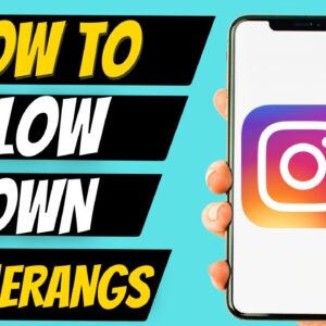 How To Slow Down A Boomerang On Instagram & Use Multiple boomerang Effects