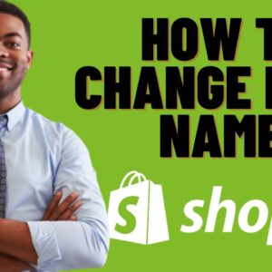 HOW TO CHANGE SHOPIFY LINK NAME 2023