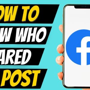 How To Know Who Shared Your Post On Facebook (2023)