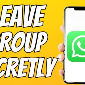 How To Leave WhatsApp Group Without Notification (EASY 2023)