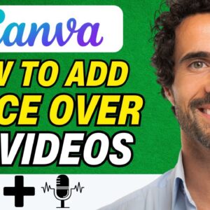 How to Add Voice over in Canva Video 2024 (For Beginners)