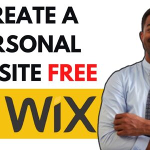 HOW TO CREATE A PERSONAL WEBSITE IN WIX-WIX WEBSITE TUTORIAL