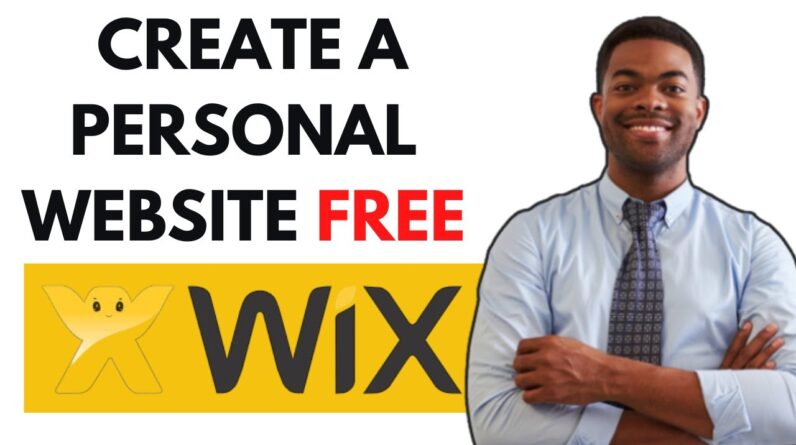 HOW TO CREATE A PERSONAL WEBSITE IN WIX-WIX WEBSITE TUTORIAL