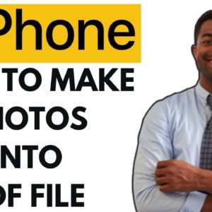 HOW TO MAKE PHOTOS INTO PDF FILE ON IPHONE