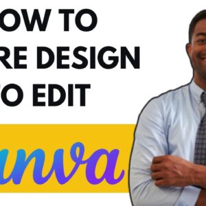 HOW TO SHARE CANVA DESIGN TO EDIT